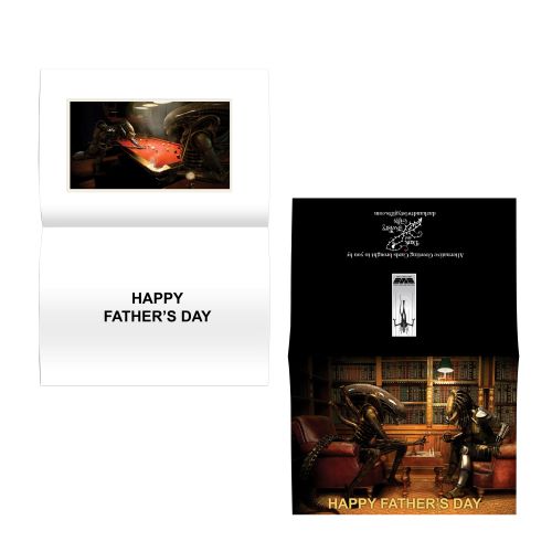 Alien vs Predator AVP Father's Day card